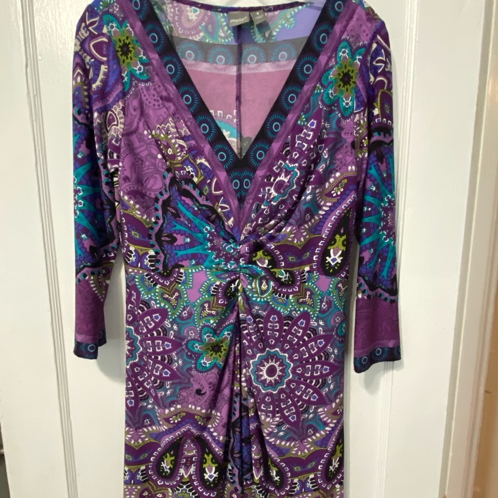 MUSE Purple Knee Length Dress Women’s Size 8